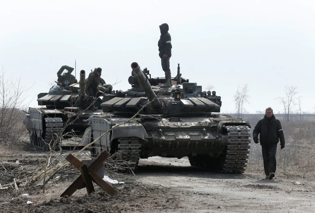 Tanques rusos en Ucrania