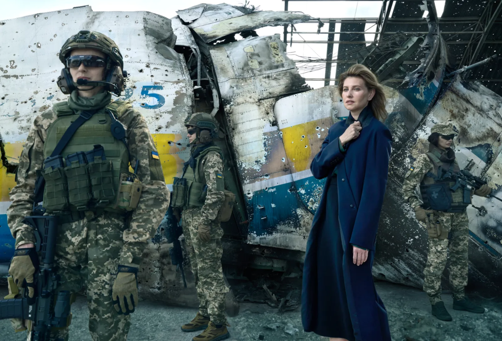 Olena Zelenska posando para Vogue en plena guerra de Ucrania