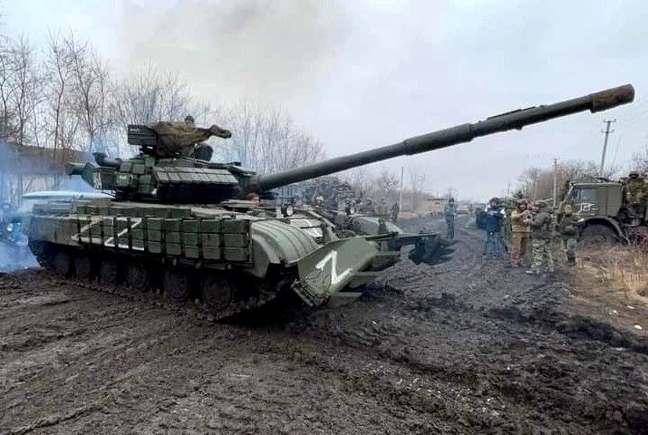 T-64 ucraniano capturado por los rusos