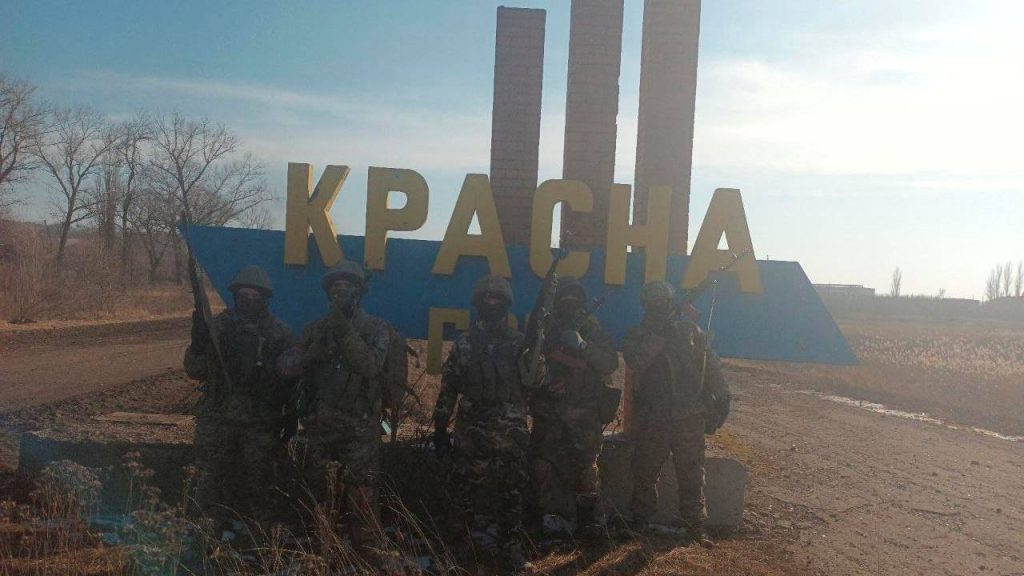 Soldados de la PMC Wagner en Krasna Hora, Ucrania