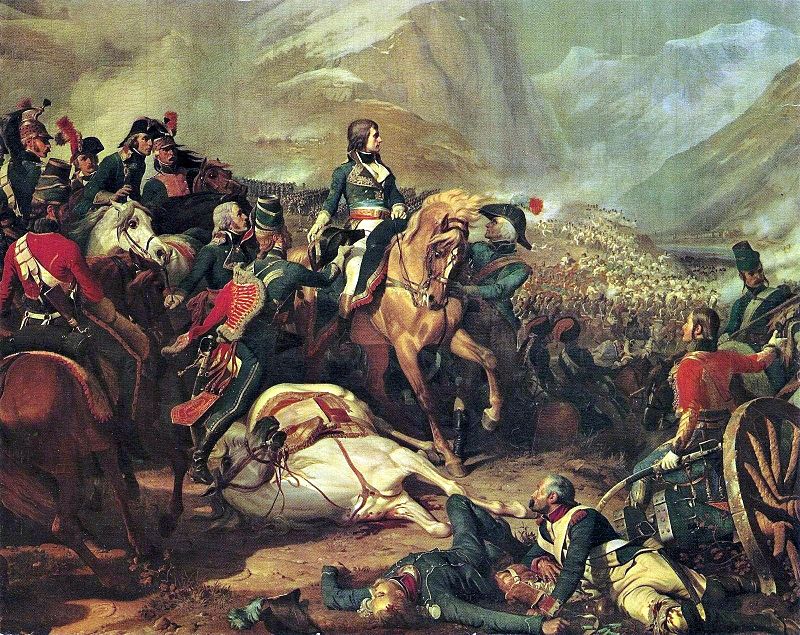 Pintura de la Batalla de Rívoli