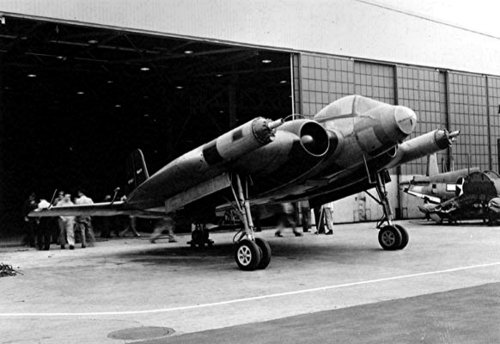 XF5U-1 sin sus hélices en Vought.